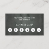 Barber Shop Loyalty Punch Card (Voorkant)