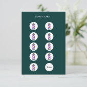 Barber Shop Loyalty Punch Card Bedankkaart (Staand voorkant)
