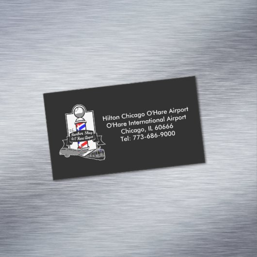 Barber Shop Magnetisch Visitekaartje (Voorbeeld)