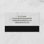 Barber Shop | Marmer- en goudpleisters Visitekaartje (Achterkant)