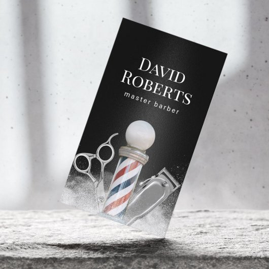 Barber Shop Master Barber Professional Barbershop Visitekaartje