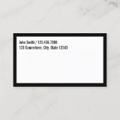 Barber Shop Minimalist Hair Loyalty Punch (Achterkant)