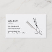 Barber Shop Modern Black & White Zebra Stripes Visitekaartje (Achterkant)