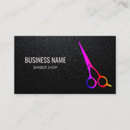Barber Shop Moderne Kleurrijke Schaar Haarstylist Visitekaartje
