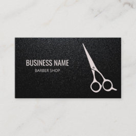 Barber Shop Moderne Witte Schaar Haarstylist Visitekaartje
