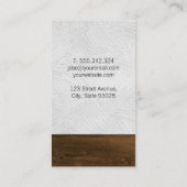 Barber Shop Mustache Visitekaartje (Achterkant)