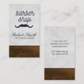 Barber Shop Mustache Visitekaartje (Voorkant / Achterkant)