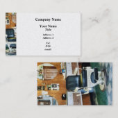 Barber Shop One-stoel - Platinum Finish Visitekaartje (Voorkant / Achterkant)