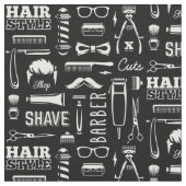 Barber Shop Patroon Stof (Close Up)