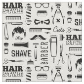 Barber Shop Patroon Stof (Close Up)