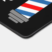 Barber shop pole desk mat voor herenkapsalon (Hoek)