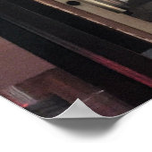 Barber Shop Pole Foto Poster (Hoek)