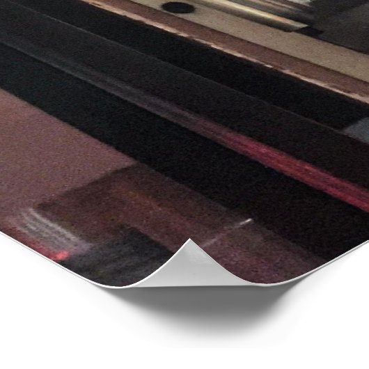 Barber Shop Pole Foto Poster (Hoek)