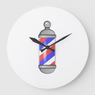 Barber Shop Pole Grote Klok