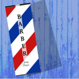 Barber Shop Pole Hairdresser Professional Modern Mini Visitekaartje