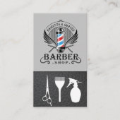 Barber Shop Pole Logo | kapper Visitekaartje (Voorkant)
