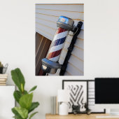 Barber Shop Pole Print (Thuiskantoor)