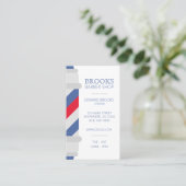 Barber Shop Pole Salon Hairdresser Visitekaartjes (Staand voorkant)