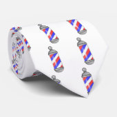 Barber Shop Pole Stropdas (Opgerold)