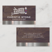 Barber Shop Pool en Schaar Visitekaartje (Voorkant / Achterkant)