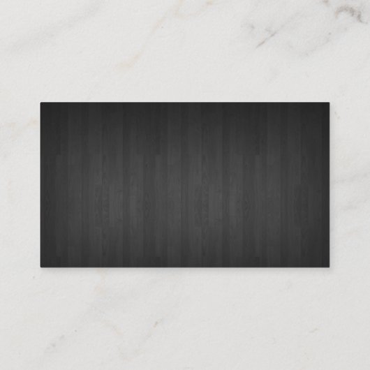 Barber Shop Professional Dark Wood Silver Scissor Visitekaartje (Achterkant)