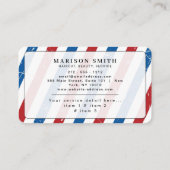 Barber Shop Professional Stripes Visitekaartje (Achterkant)