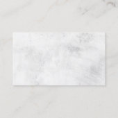 Barber Shop Professionele Haarschaar Donker Metaal Visitekaartje (Achterkant)