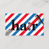 Barber Shop Professionele Haarstylist Visitekaartje (Voorkant)