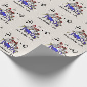 Barber Shop Quartet Birthday Wrapping Paper Cadeaupapier (Hoek)