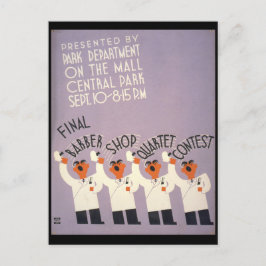 Barber Shop Quartet Briefkaart