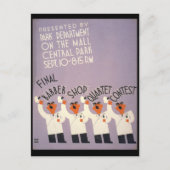 Barber Shop Quartet Briefkaart (Voorkant)