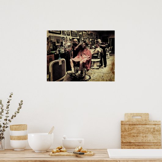 Barber Shop Quartet Poster (Keuken)