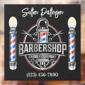 Barber Shop Raamsticker (Vel 2)