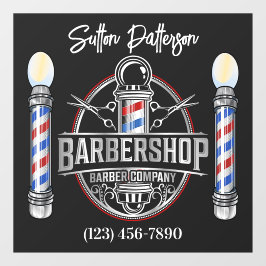 Barber Shop Raamsticker