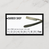 Barber Shop Razor Mannen Hair Loyalty Punch (Voorkant)