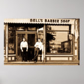 Barber Shop Retro Americana Poster (Voorkant)