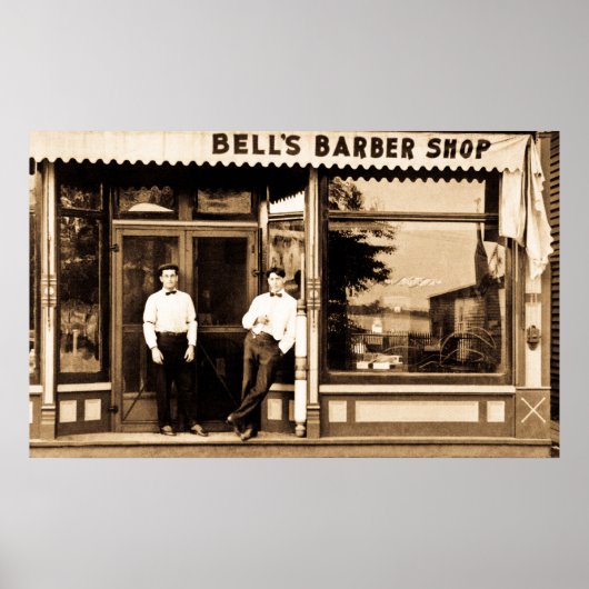 Barber Shop Retro Americana Poster (Voorkant)