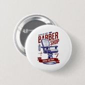Barber Shop Ronde Button 5,7 Cm (Voorkant /achterkant)