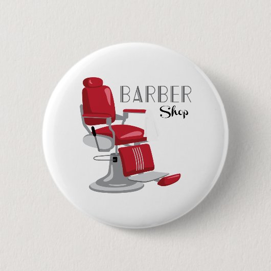 Barber Shop Ronde Button 5,7 Cm (Voorkant)