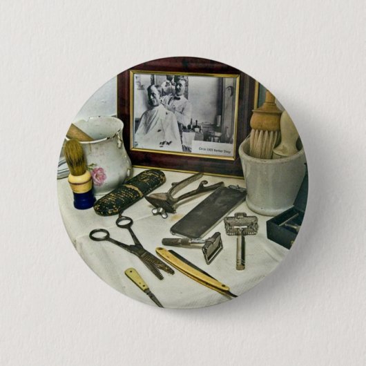 Barber Shop Ronde Button 5,7 Cm (Voorkant)