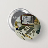 Barber Shop Ronde Button 5,7 Cm (Voorkant /achterkant)