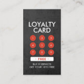 Barber Shop Royal Crown Barber Pole Hair Salon QR Klantenkaartje (Achterkant)