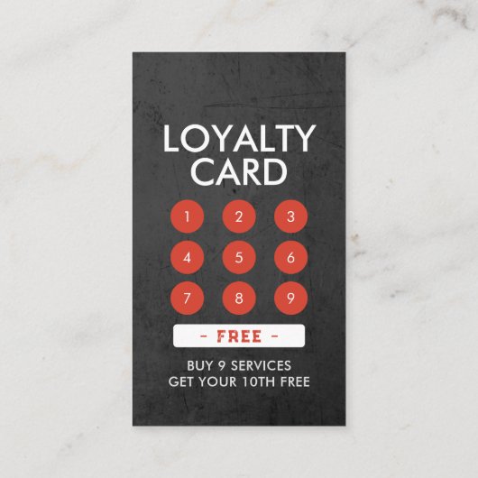 Barber Shop Royal Crown Barber Pole Hair Salon QR Klantenkaartje (Achterkant)