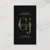 Barber Shop, Salon Visitekaartje (Achterkant)