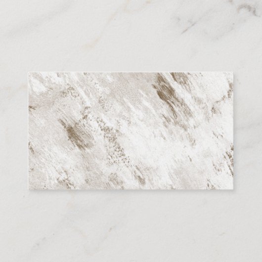 Barber Shop Schaar & Barber Pole Grunge Hout Visitekaartje (Achterkant)