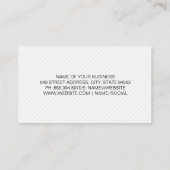 Barber Shop Scissors Badge Logo Visitekaartje (Achterkant)