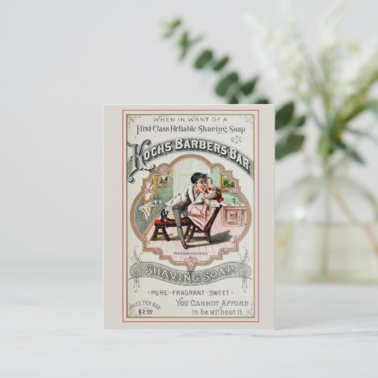  Barber Shop Shave Briefkaart (Staand voorkant)