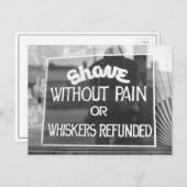 Barber Shop Sign. 1942 Briefkaart (Voorkant / Achterkant)