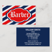 Barber Shop Sign Retro Visitekaartje (Voorkant / Achterkant)