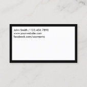 Barber Shop Simple Lijst Mannen Hair Loyalty Punch (Achterkant)